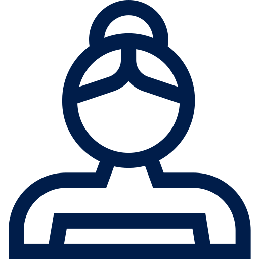 Icône de massage, symbole de détente et de bien-être